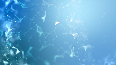 Soyut arka plan Nokta ve siber teknoloji fu için hat bağlantı