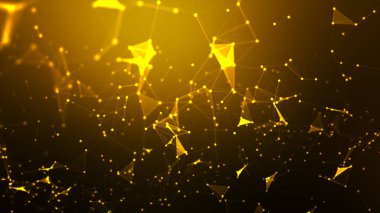 Soyut arka plan Nokta ve siber teknoloji fu için hat bağlantı