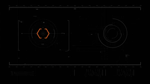 Futuristica interfaccia utente elemento di design Sovrapposizione video 014 — Vettoriale Stock