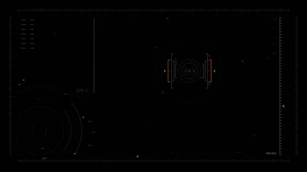 Elemento de design de interface de usuário futurista Sobreposição de vídeo 006 — Vetor de Stock