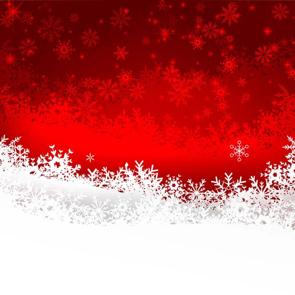Рождественская снежинка и звездный свет абстрактный вектор bakcground ill — стоковый вектор
