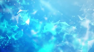 Parçacık içinden geçen soyut arkaplan ve aydınlatma efekti karanlık ve tahıl süreci