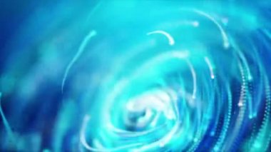 Parçacık içinden geçen soyut arkaplan ve aydınlatma efekti karanlık ve tahıl süreci