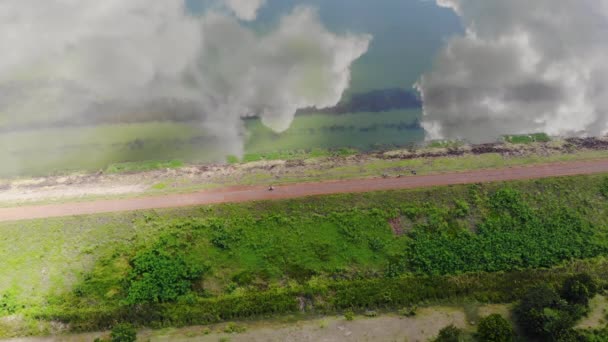 热带农业用地高角度无人机拍摄的鸟瞰风景景观 — 图库视频影像