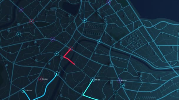 Rendering Gps Map Navigator Direction Path Different Color Route Transport — Stock Video © thekaikoroez #409168078 Rendering Gps Map Navigator Direction Path Different Color Route Transport — Stock Video © thekaikoroez #409168078