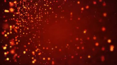 Soyut arkaplan, Noel kutlaması ve dekorasyonu için düşen kar tanesi, kar ve parçacık videosu koyu arka planda, alan etkisi derinliği ile örtüşüyor