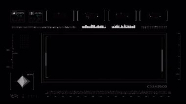 Görüntü şablonu temel geometri ögesiyle örtüşüyor. Teknoloji bilimkurgu engelleme ve dijital arayüz temalı videolar için fütüristik bir başlık girişi ya da örtüşümü olarak ideal.