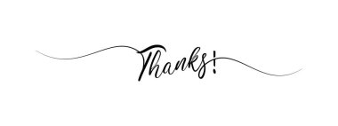 Teşekkür ederim. El yazısı afişi.