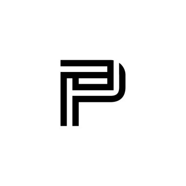 İlk harf çizgisi logosu modern