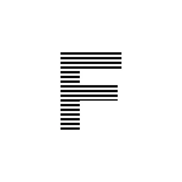 Carta Inicial Abstracta Línea Horizontal Logo Vector — Vector de stock
