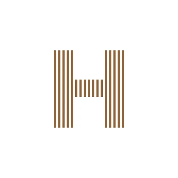 Начальный Вертикальный Вектор Логотипа Буквы — стоковый вектор