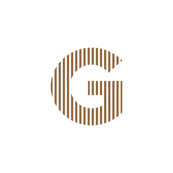 Carta Inicial Abstrato Linha Vertical Logotipo Vetor —  Vetores de Stock