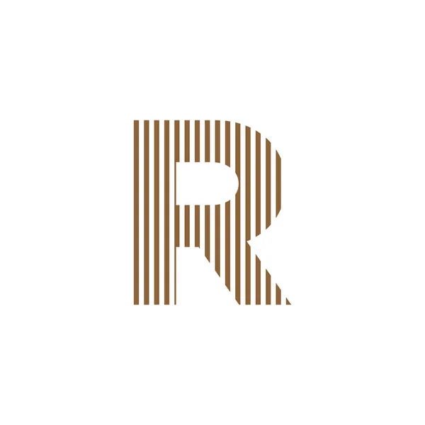 Carta Inicial Abstrato Linha Vertical Logotipo Vetor — Vetor de Stock