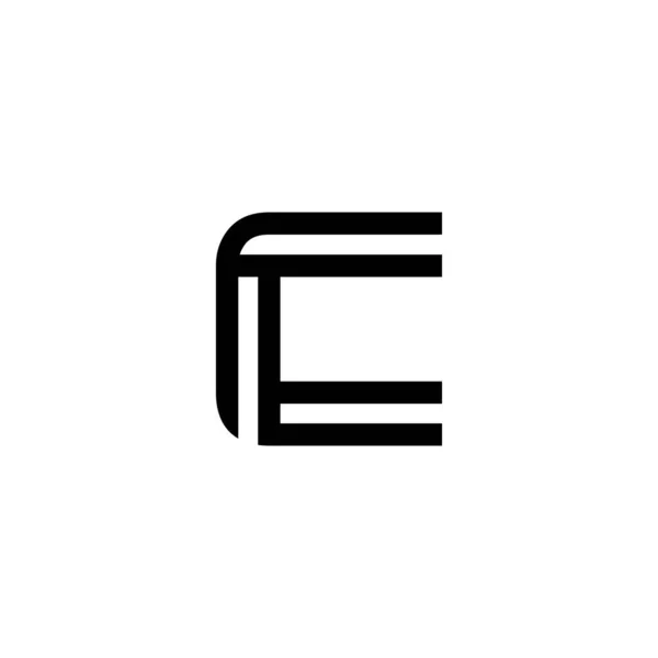 Počáteční Písmeno Čára Čára Logo Moderní — Stockový vektor