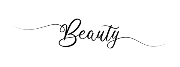 Lettre Beauté Calligraphie Bannière Fond — Image vectorielle