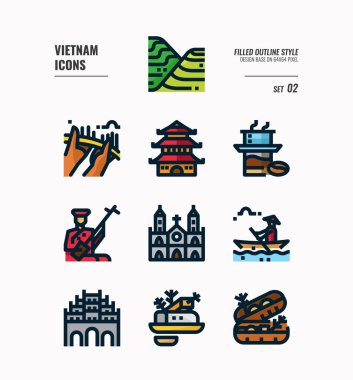 Vietnam simgesi seti 2.