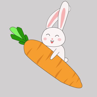 Sevimli Tavşan Büyük Havuç Çizgi Filmini Tutuyor