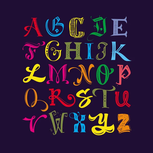 Magic School Alphabet Cirillic Set Letters Stock Vector by ©arttext  402288398