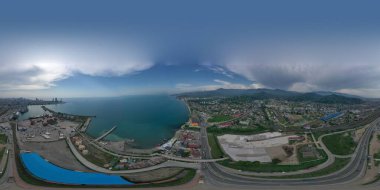  Batum şehri Adjara Georgia 'dan Panorama 360