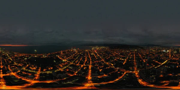 드론으로 만든 바 투미시 아자라 조지아의 파노라마 360 — 스톡 사진