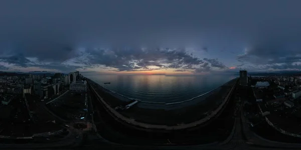 Panorama 360 desde un dron Batumi Adjara Georgia — Foto de Stock