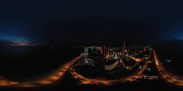 Панорама 360 от беспилотника города Батуми Аджарии Грузии — стоковое фото