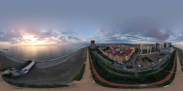 Πανόραμα 360 από ένα drone Batumi πόλη Adjara Γεωργία — Φωτογραφία Αρχείου