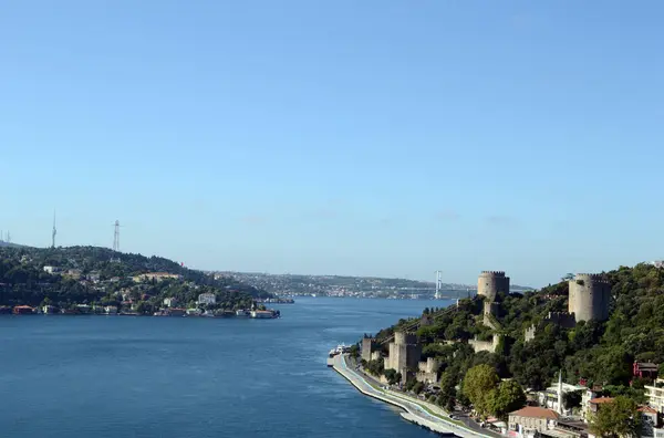 Istanbul Rumeli Festung Und Bosporus — Stockfoto