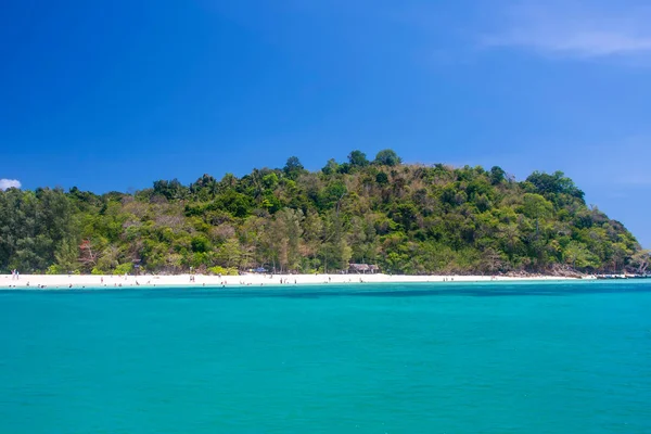 Plage Sable Sur Côte Tropicale Mer Andaman — Photo