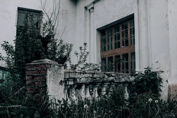 Beautiful old architecture of an abandoned manor