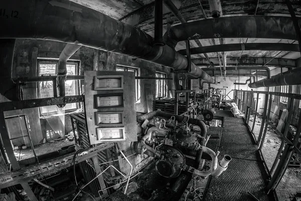 Interior Una Antigua Fábrica Abandonada —  Fotos de Stock