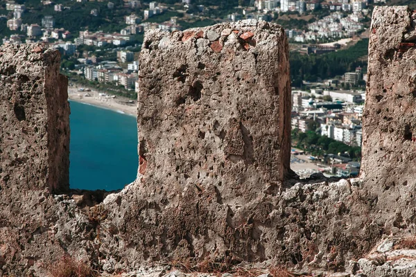 Parede Antiga Bela Fortaleza Pedra — Fotografia de Stock