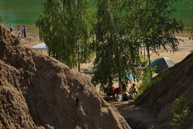 Romantik Dağların Sahilleri, Tula Bölgesi, Rusya.