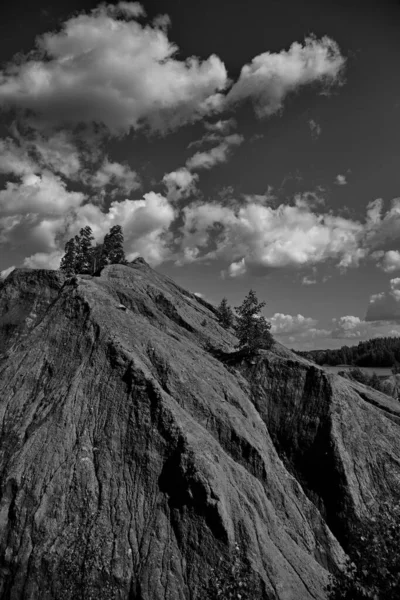 Encostas Deserto Das Montanhas Romantsevsky Região Tula Rússia — Fotografia de Stock