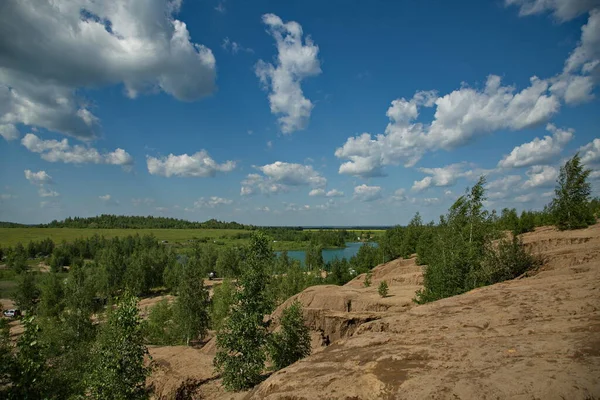 Лісове Озеро Романцевських Горах Тула Росія — стокове фото