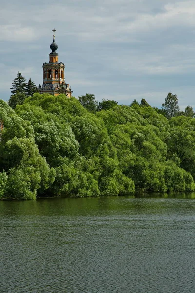 Orthodox Church Savior Made Hands Village Ubory Moscow Region — Stock Photo, Image