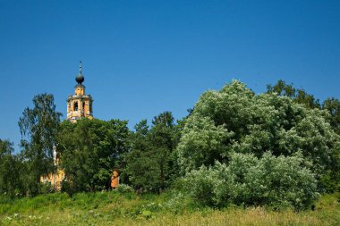 Moskova Bölgesi Ubory köyünde Kurtarıcı Olmayan Ortodoks Kilisesi.