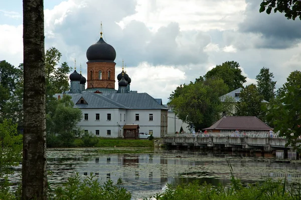 Iglesia Ortodoxa Territorio Del Monasterio Isla Femenina Vvedensky Región Vladimir — Foto de Stock