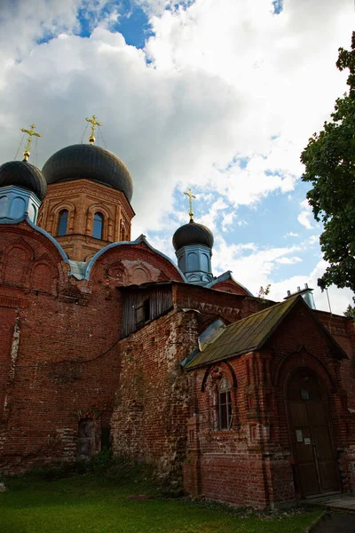 Orthodox Church Territory Female Island Monastery Vvedensky Island Russia — Stock Photo, Image