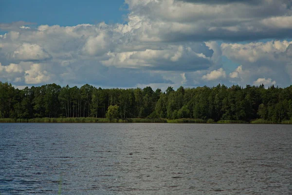 Nas Margens Lago Chernoe Nas Proximidades Cidade Pokrov Região Vladimir — Fotografia de Stock