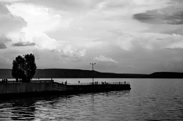 Mar Zhiguli Antes Una Tormenta —  Fotos de Stock