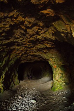 Terk edilmiş Shiryaevsky taş ocakları Shiryaevo köyü yakınlarında, Samara bölgesi, Rusya.