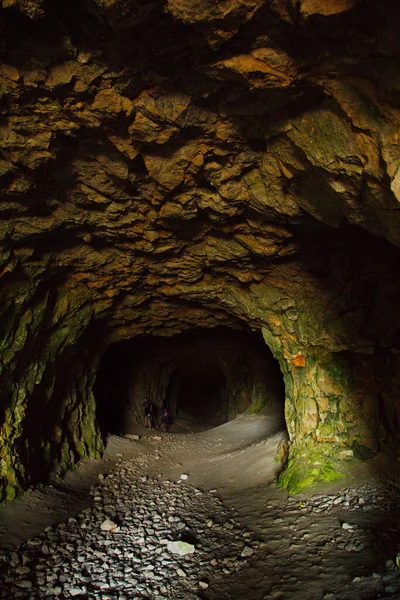 Terk edilmiş Shiryaevsky taş ocakları Shiryaevo köyü yakınlarında, Samara bölgesi, Rusya.