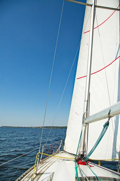 Yachten Auf Dem Zhiguli Meer Togliatti Russland — Stockfoto