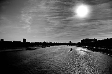 Vorobyovy Gory bölgesindeki Moskva nehrinin yatağı..