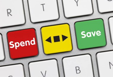 Metalik klavyenin kırmızı-sarı-yeşil tuşuna harca ve kaydet. Parmak tuşuna bas.