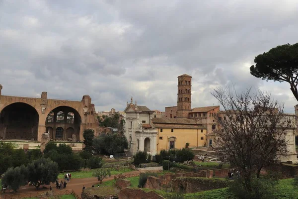 Cel Mai Vechi Centru Istoric Mondial Din Roma Grandoarea Reperele — Fotografie, imagine de stoc