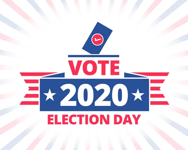 2020 Ηνωμένες Πολιτείες Προεδρικές Εκλογές Διάνυσμα Υπόβαθρο Έννοια — Διανυσματικό Αρχείο