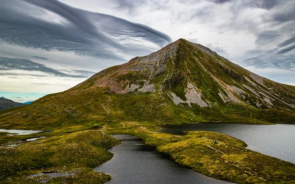 Schottische Hochgebirgslandschaft Gipfel Des Sgurr Eilde Mor Vom Wanderweg Mamores — Stockfoto