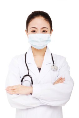 Genç doktor portresi.